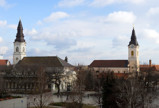 Churches in Kecskemet, Hungary
