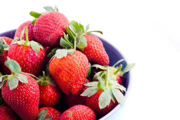 Strawberry bowl detail