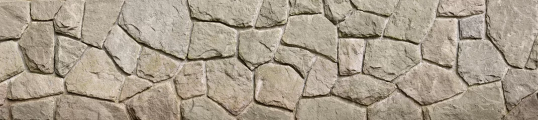 Photo sur Plexiglas Pierres Mur de pierre fait de roches plates