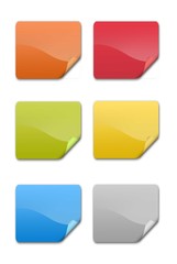 Etiquetas en varios colores