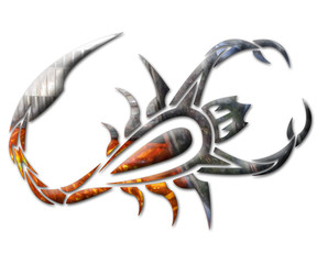 Escorpion cromado