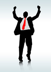 Geschäftsmann, Silhouette