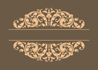 Vintage Ornament - Vector Grunge Floral Background