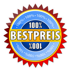 100% Bestpreis Button