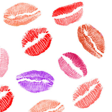 lips imprints background