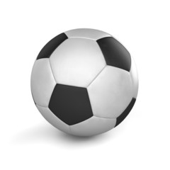 Fototapeta premium Black and white soccer ball (football)