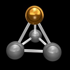molecolar structure, tetraedro © danimarco