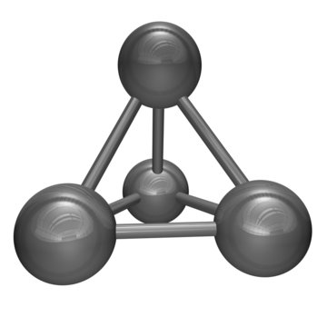 molecoar structure, tetraedro