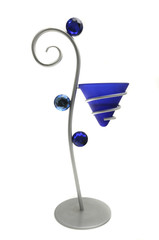 Blue candelabra