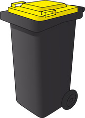 Mülltonne gelb