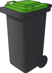 Mülltonne grün