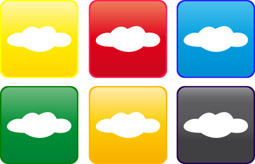 Web button - cloud