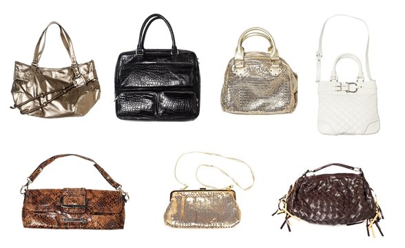 Set of women handbags