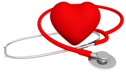 Heart and Stethoscope