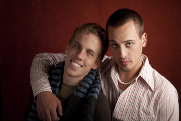 Obraz premium Two Young Men