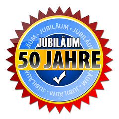 50 Jahre Jubiläum Button