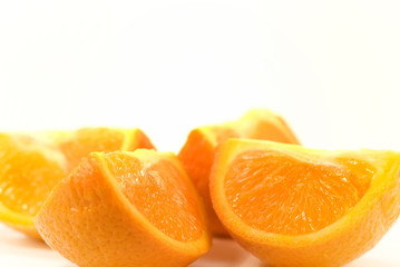 Naklejka na ściany i meble pomarańczowe kliny