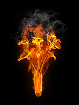 fiery bouquet