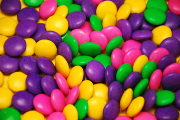 Fototapeta na wymiar Colorful easter candy mix