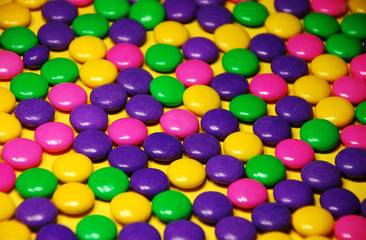 Colorful easter candy mix