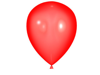 red baloon isolated on white