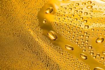 golden water drop for background
