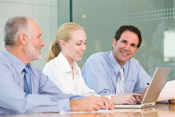 Obraz premium business group meeting