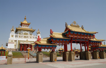 Naklejka premium Buddisky temple Kalmykia