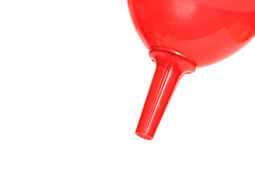imbuto rosso su fondo bianco