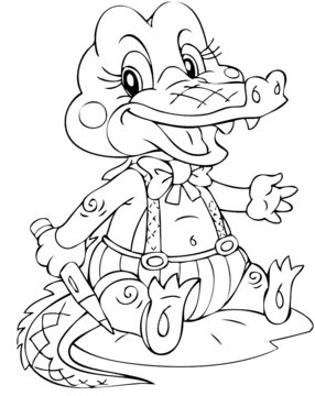 recommend clip art: crocodile