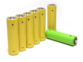Batteriereihe mit Ausreißer
