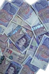 twenty pound notes