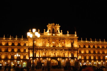 Plaza Mayor in Salamanca At Night 2, Spain
