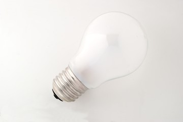 incandescent lamp on a light background