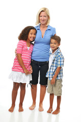 Fototapeta premium Mother and children