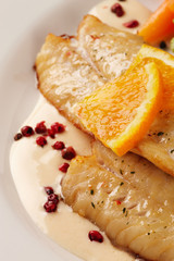 Rotbarschfilet gebraten mit Reis