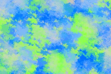 Obraz na płótnie Canvas fluorescencyjny zielony i niebieski