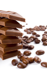 chocolate and coffee beans