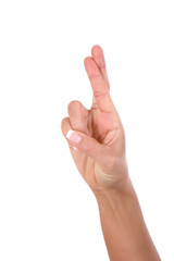 to cross somebody's finger for somebody