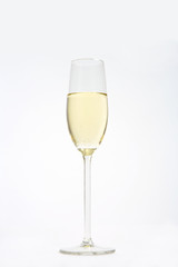 glass with champagne