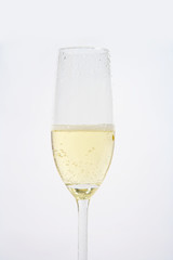 a glass of champagne