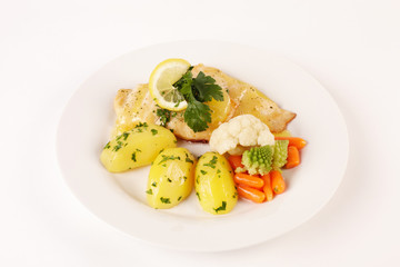 Rotbarschfilet mit Kartoffeln