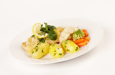 Rotbarschfilet mit Kartoffeln