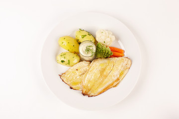 Schollenfilet mit Kartoffeln