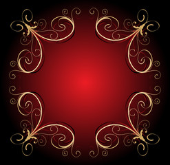 golden vintage style