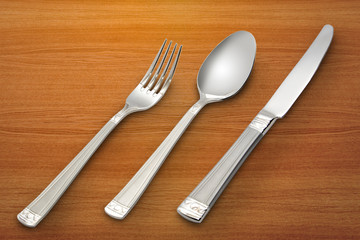 spoon, knife, fork