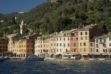 Fototapeta na wymiar Widok Portofino, Liguria, Włochy