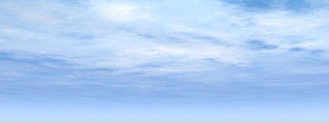Obraz premium high resolution 3d blue sky banner with white clouds