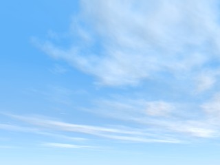 Obraz premium 3d blue sky background with white clouds