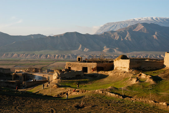 Afghanistan Dorf in der Provinz Tahar